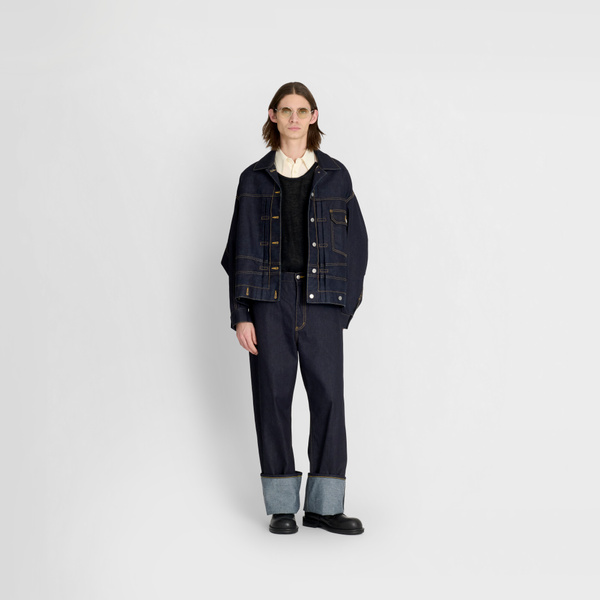 Future Present - KURO | Power Shoulder Denim Jacket