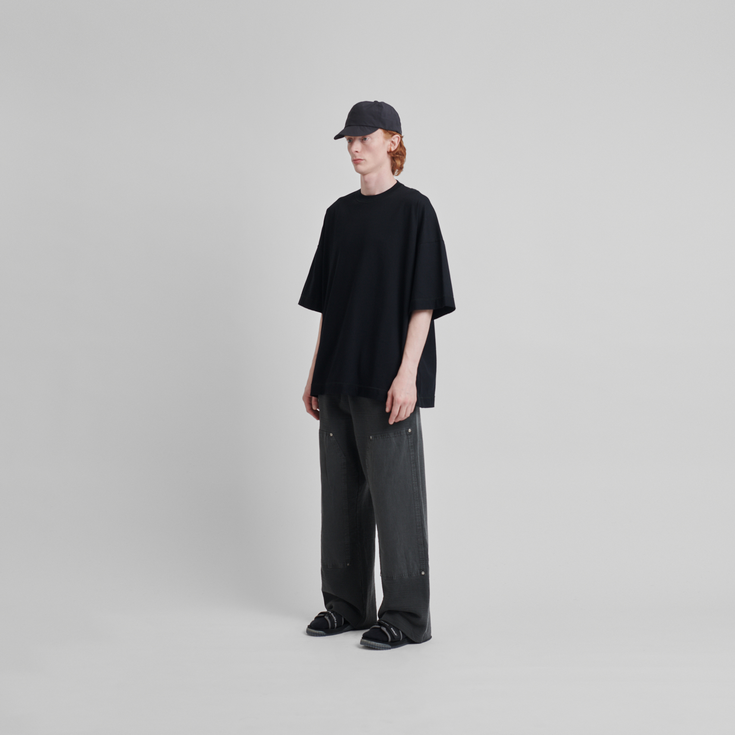 [ STIGMA ]★25SS★韓国人気★Pocket Semi-oversized T-shirts STIGMA ]☆25SS☆韓国人気☆Nerd Semi-oversized T-shirts