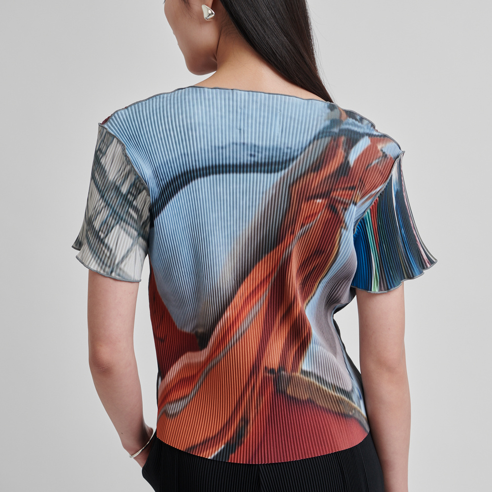 m*a様 todo kotohayokozawa 2piece tops Future Present - TODO BY KOTOHAYOKOZAWA | Graphic Wave Top