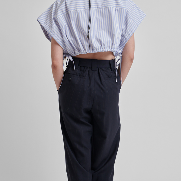 Future Present - SSSTEIN | Belted Wide Straight Trousers