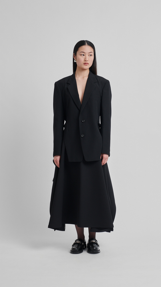 【美品】UJOH キルティング ベスト ブラック size 2 日本製 モード Future Present - UJOH | Belt Jacket