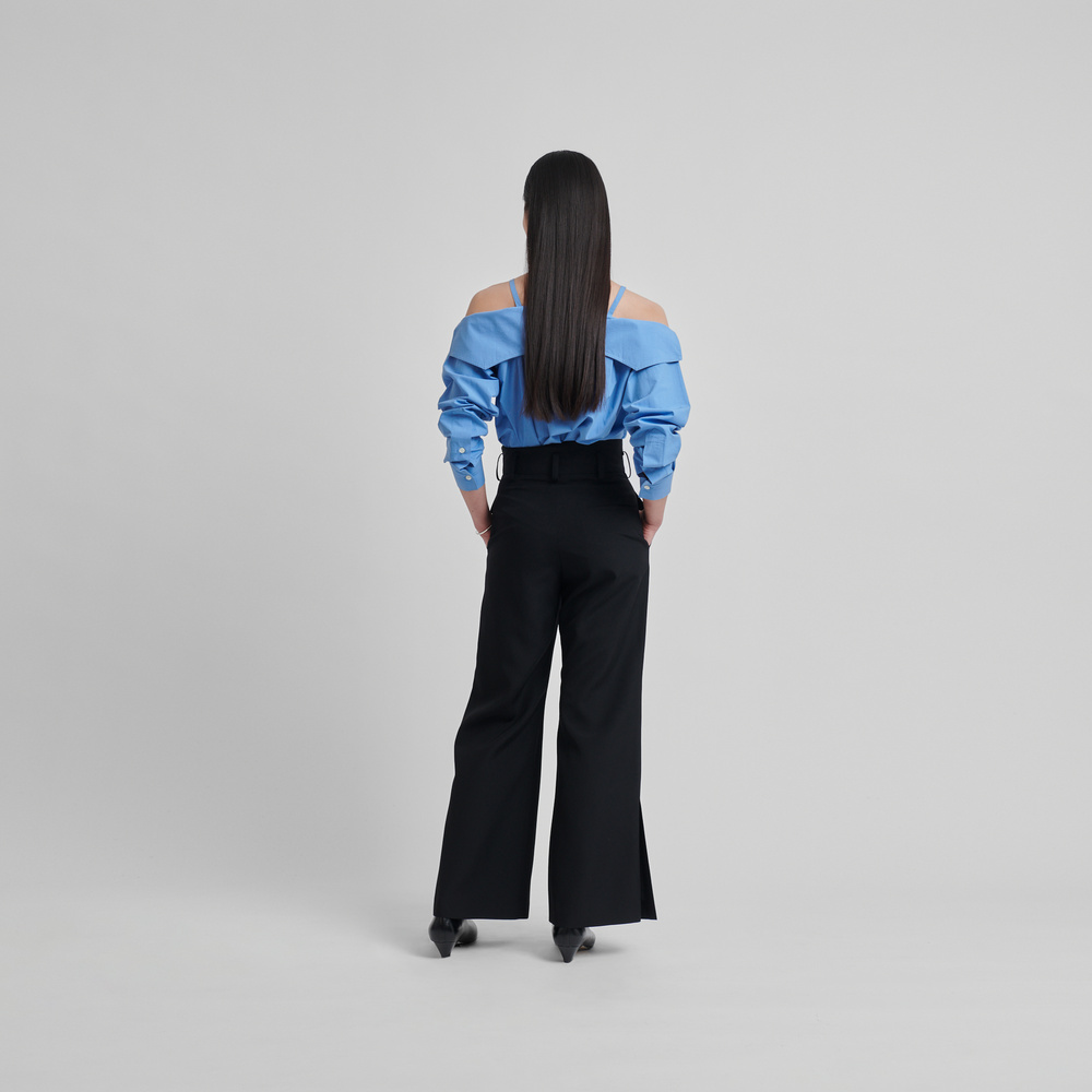 Future Present - MAME KUROGOUCHI | Wool Venetian Trousers