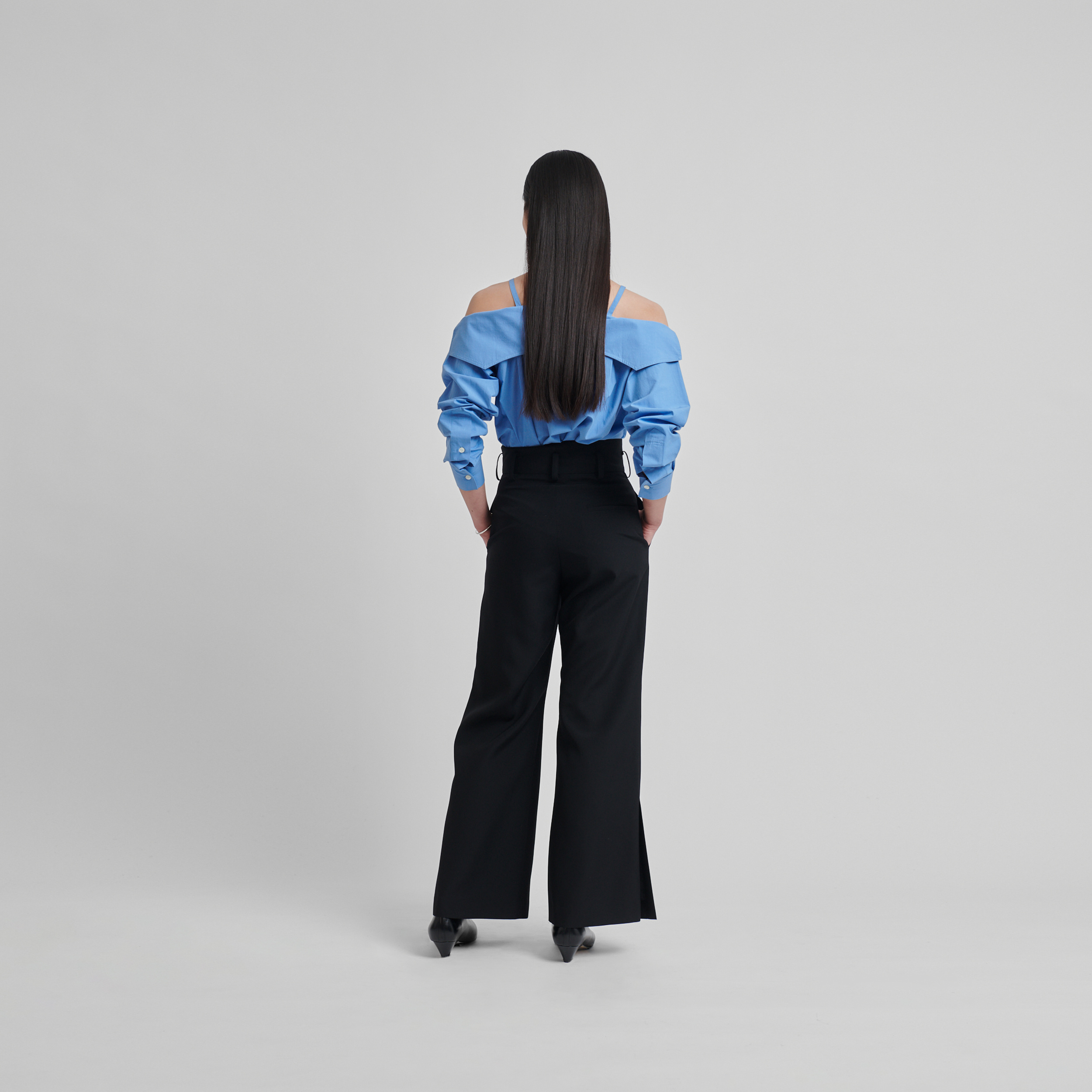 Future Present - MAME KUROGOUCHI | Wool Venetian Trousers